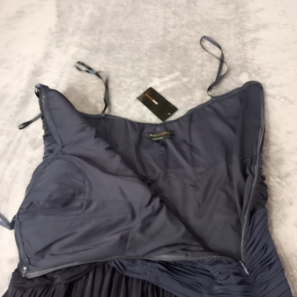 BCBG Maxazria Women's  Mermaid Navy Black Elegant Maxi Dress Large NWT - Picture 16 of 16